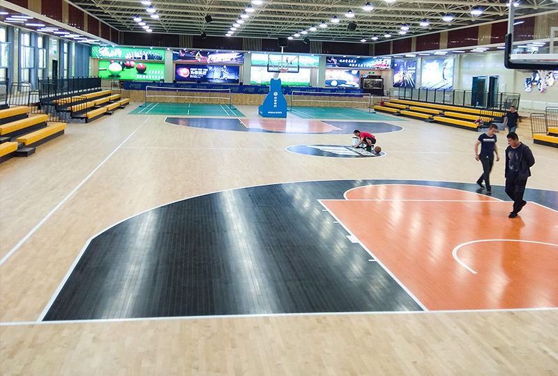 同煤集團籃球館木地板工程 同煤集團籃球館木地板工程